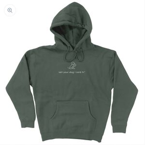 Waving Dog Hoodie- L